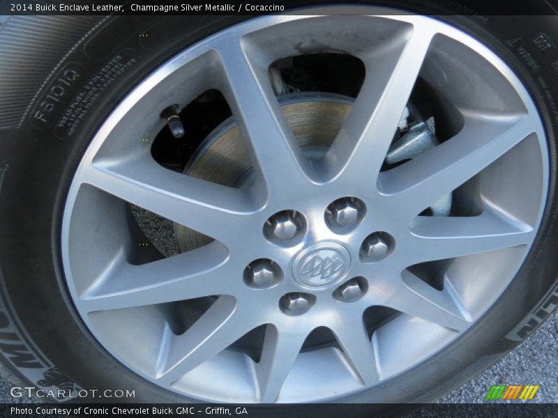 Champagne Silver Metallic / Cocaccino 2014 Buick Enclave Leather