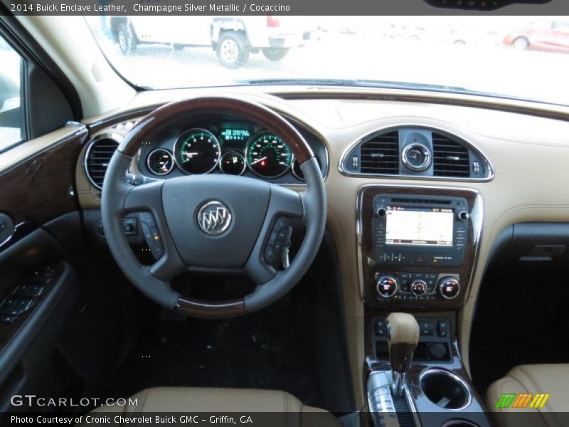 Champagne Silver Metallic / Cocaccino 2014 Buick Enclave Leather