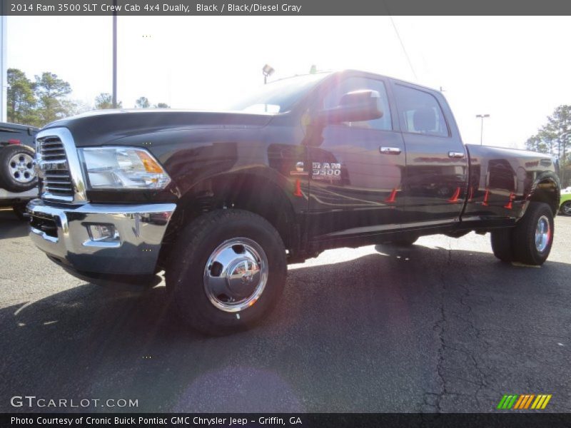 Black / Black/Diesel Gray 2014 Ram 3500 SLT Crew Cab 4x4 Dually