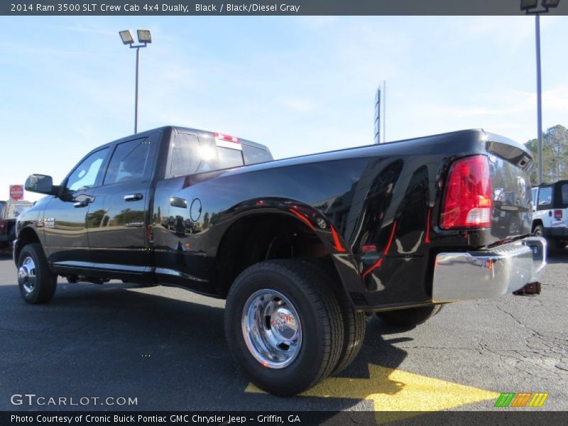 Black / Black/Diesel Gray 2014 Ram 3500 SLT Crew Cab 4x4 Dually