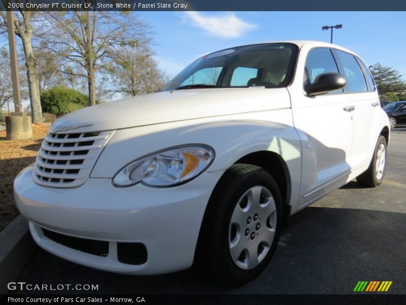 Stone White / Pastel Slate Gray 2008 Chrysler PT Cruiser LX