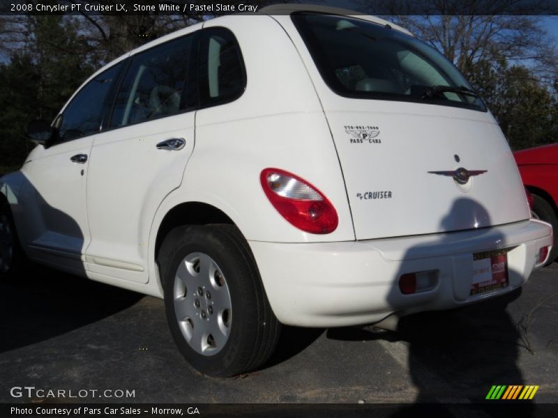 Stone White / Pastel Slate Gray 2008 Chrysler PT Cruiser LX