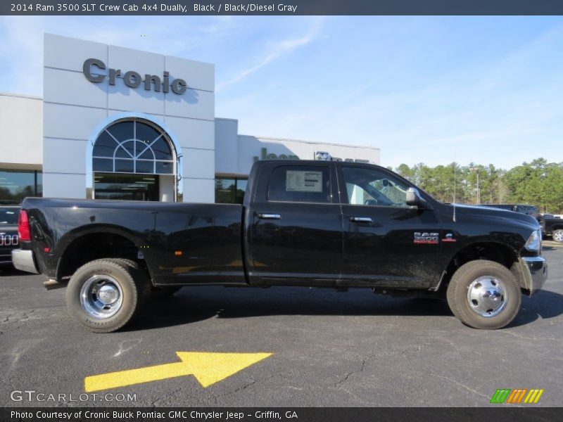 Black / Black/Diesel Gray 2014 Ram 3500 SLT Crew Cab 4x4 Dually