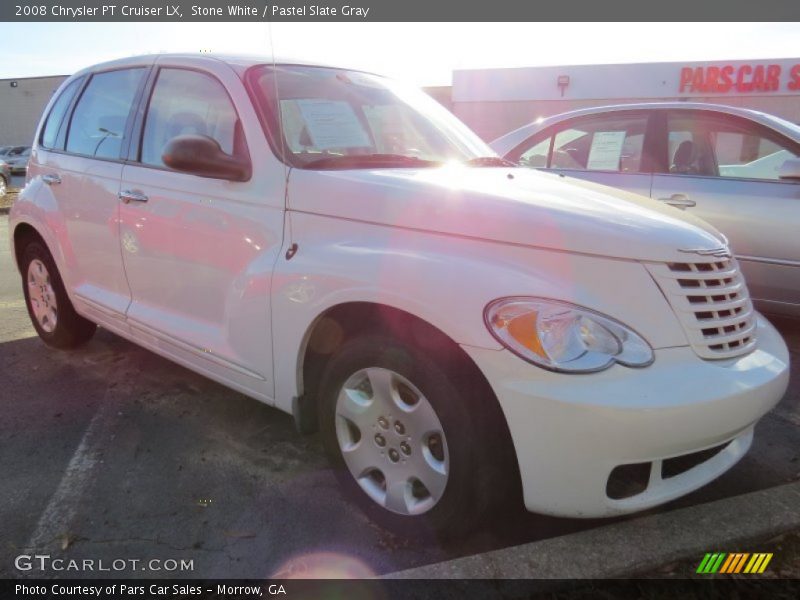 Stone White / Pastel Slate Gray 2008 Chrysler PT Cruiser LX