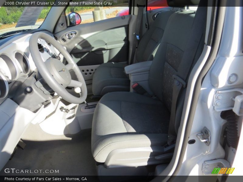 Stone White / Pastel Slate Gray 2008 Chrysler PT Cruiser LX