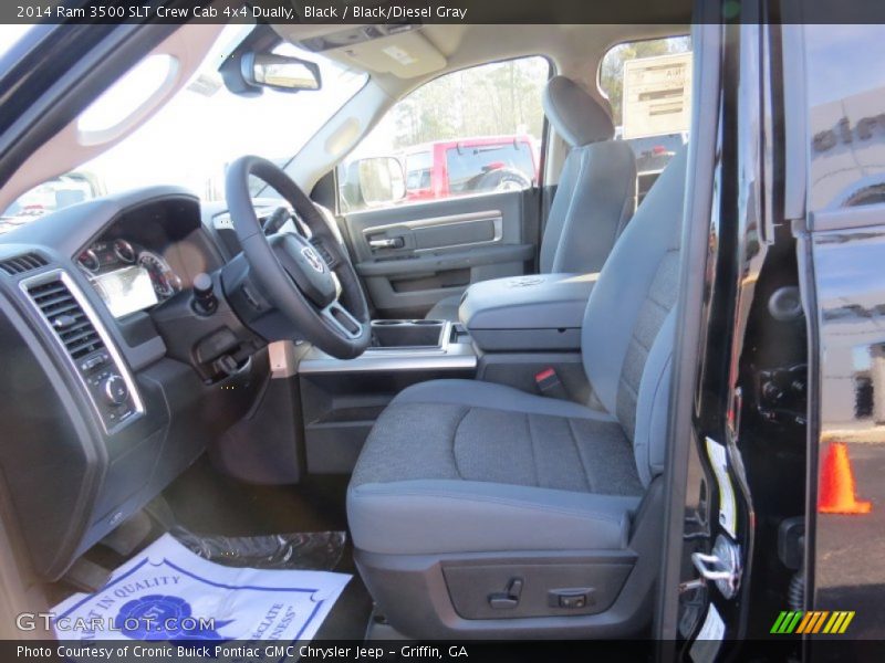 Black / Black/Diesel Gray 2014 Ram 3500 SLT Crew Cab 4x4 Dually