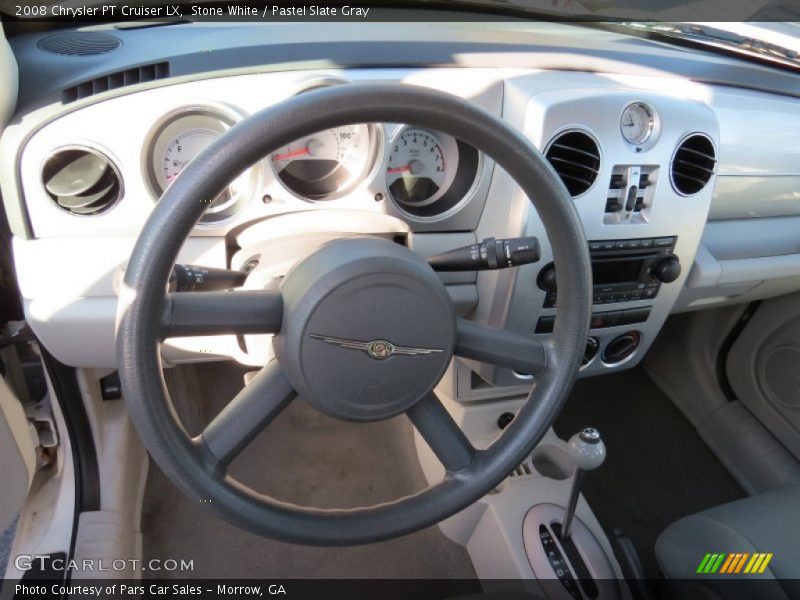 Stone White / Pastel Slate Gray 2008 Chrysler PT Cruiser LX