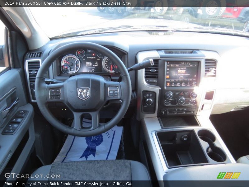 Black / Black/Diesel Gray 2014 Ram 3500 SLT Crew Cab 4x4 Dually
