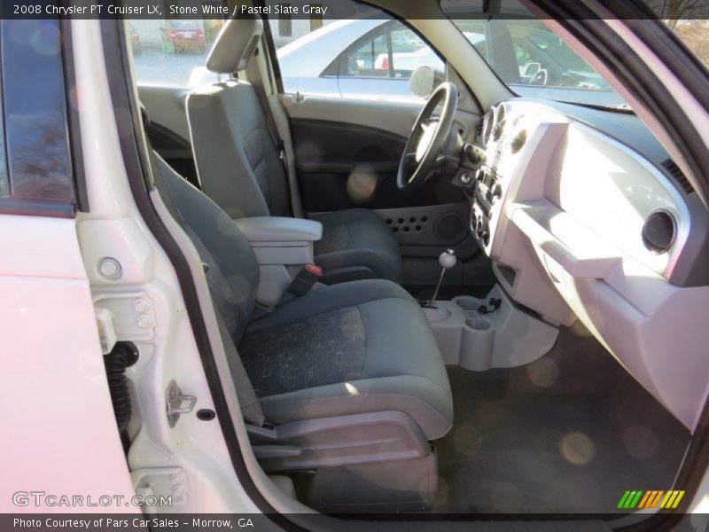 Stone White / Pastel Slate Gray 2008 Chrysler PT Cruiser LX