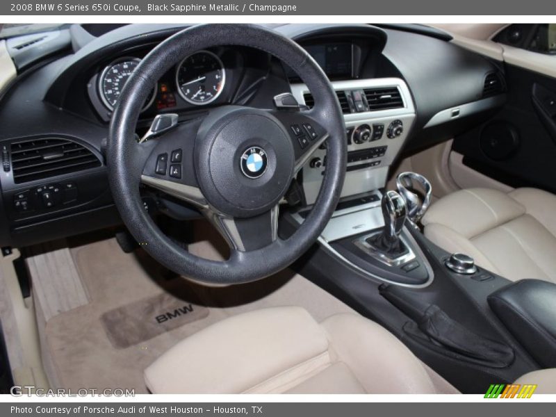 Champagne Interior - 2008 6 Series 650i Coupe 