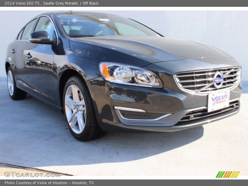 Saville Grey Metallic / Off Black 2014 Volvo S60 T5
