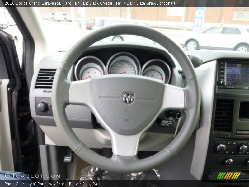 Brilliant Black Crystal Pearl / Dark Slate Gray/Light Shale 2010 Dodge Grand Caravan SE Hero