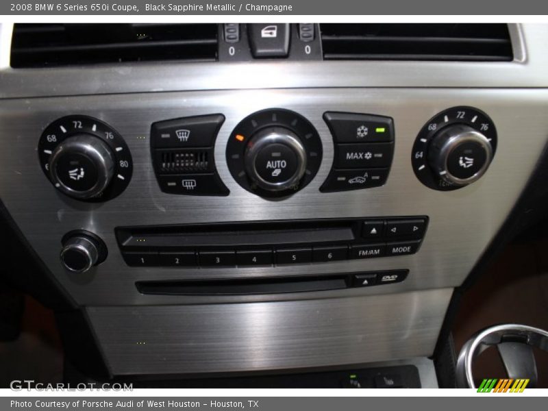 Controls of 2008 6 Series 650i Coupe