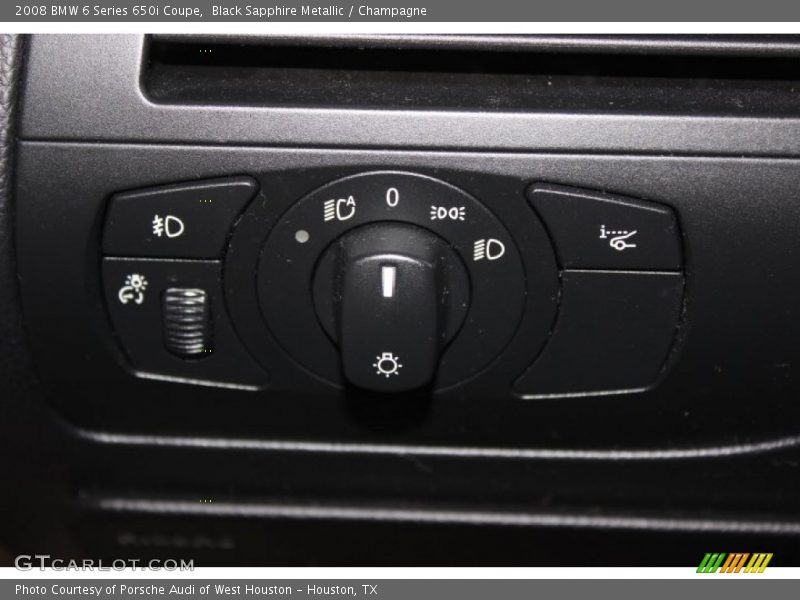 Controls of 2008 6 Series 650i Coupe