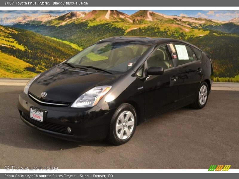 Black / Bisque Beige 2007 Toyota Prius Hybrid