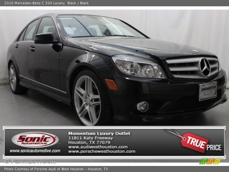 Black / Black 2010 Mercedes-Benz C 300 Luxury