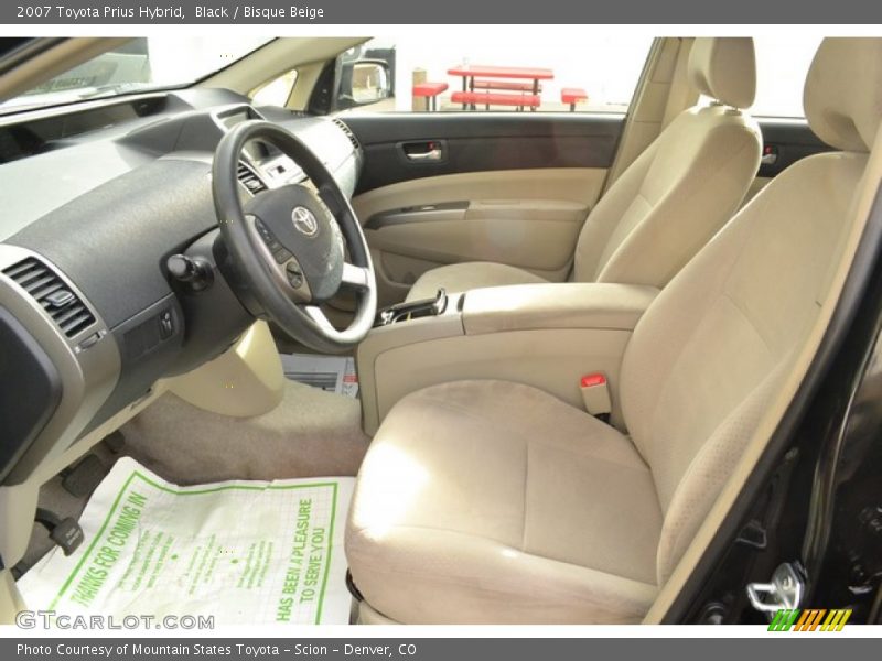 Black / Bisque Beige 2007 Toyota Prius Hybrid