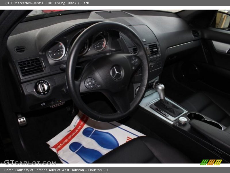 Black / Black 2010 Mercedes-Benz C 300 Luxury