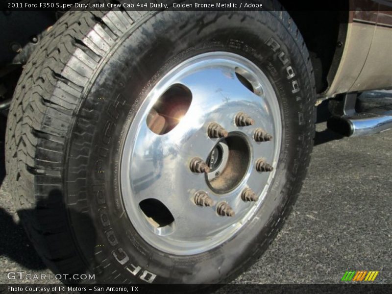 Golden Bronze Metallic / Adobe 2011 Ford F350 Super Duty Lariat Crew Cab 4x4 Dually