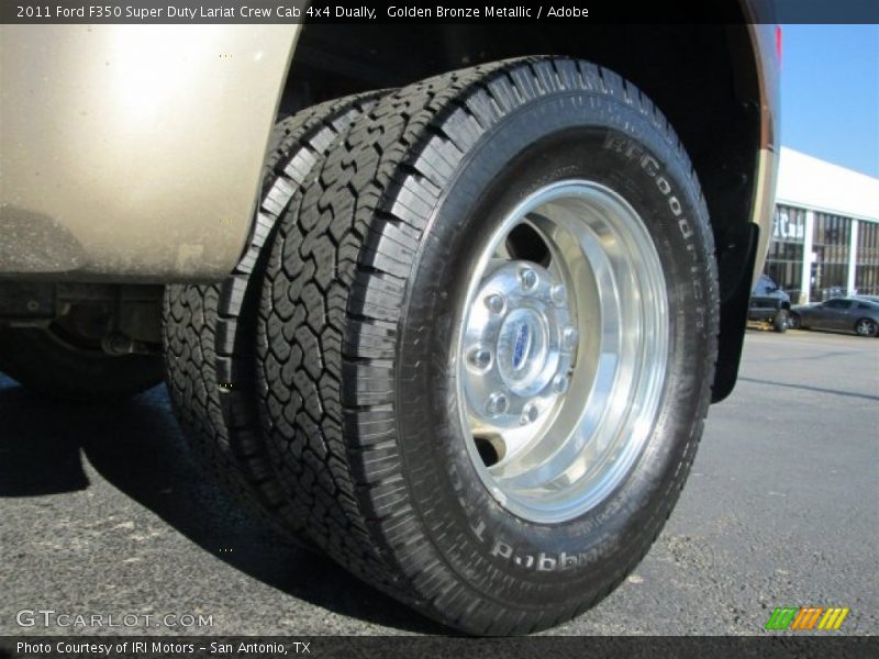 Golden Bronze Metallic / Adobe 2011 Ford F350 Super Duty Lariat Crew Cab 4x4 Dually