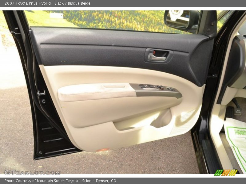 Black / Bisque Beige 2007 Toyota Prius Hybrid