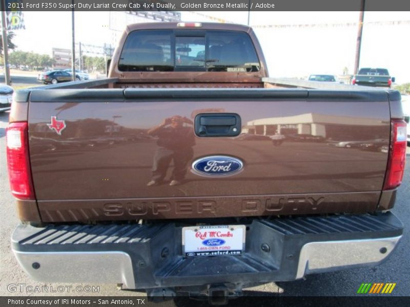 Golden Bronze Metallic / Adobe 2011 Ford F350 Super Duty Lariat Crew Cab 4x4 Dually