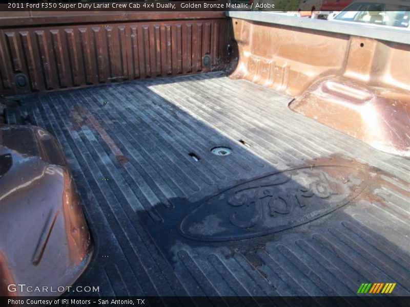 Golden Bronze Metallic / Adobe 2011 Ford F350 Super Duty Lariat Crew Cab 4x4 Dually