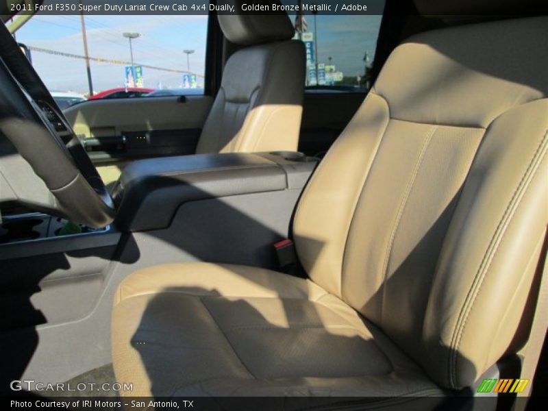 Golden Bronze Metallic / Adobe 2011 Ford F350 Super Duty Lariat Crew Cab 4x4 Dually