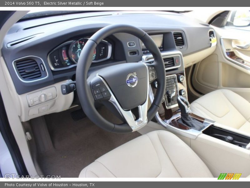 Electric Silver Metallic / Soft Beige 2014 Volvo S60 T5