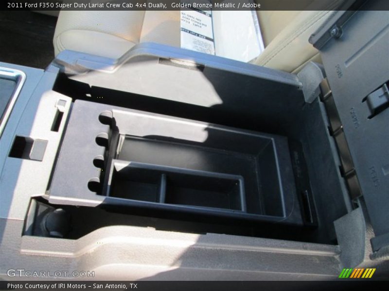 Golden Bronze Metallic / Adobe 2011 Ford F350 Super Duty Lariat Crew Cab 4x4 Dually