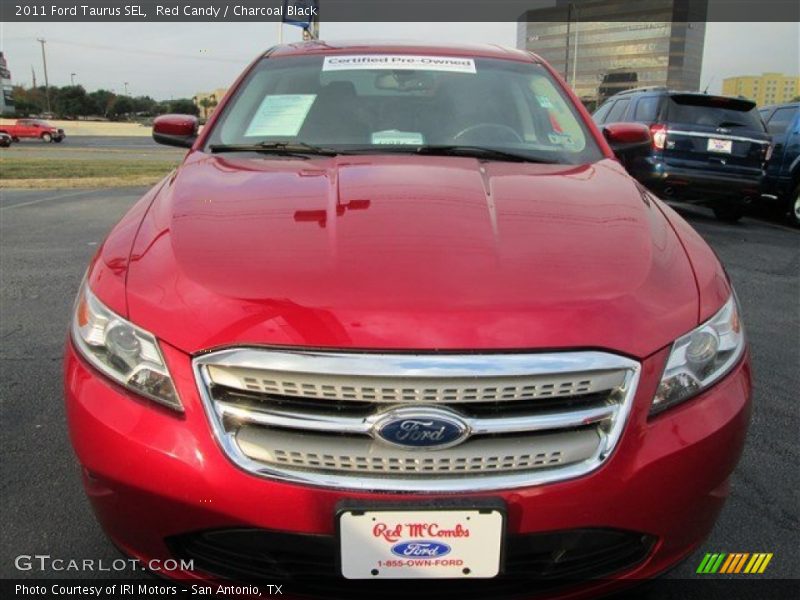 Red Candy / Charcoal Black 2011 Ford Taurus SEL