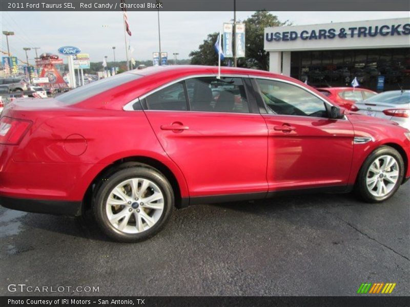 Red Candy / Charcoal Black 2011 Ford Taurus SEL
