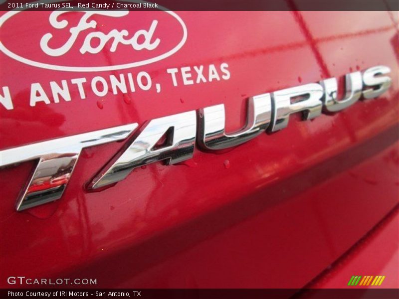 Red Candy / Charcoal Black 2011 Ford Taurus SEL