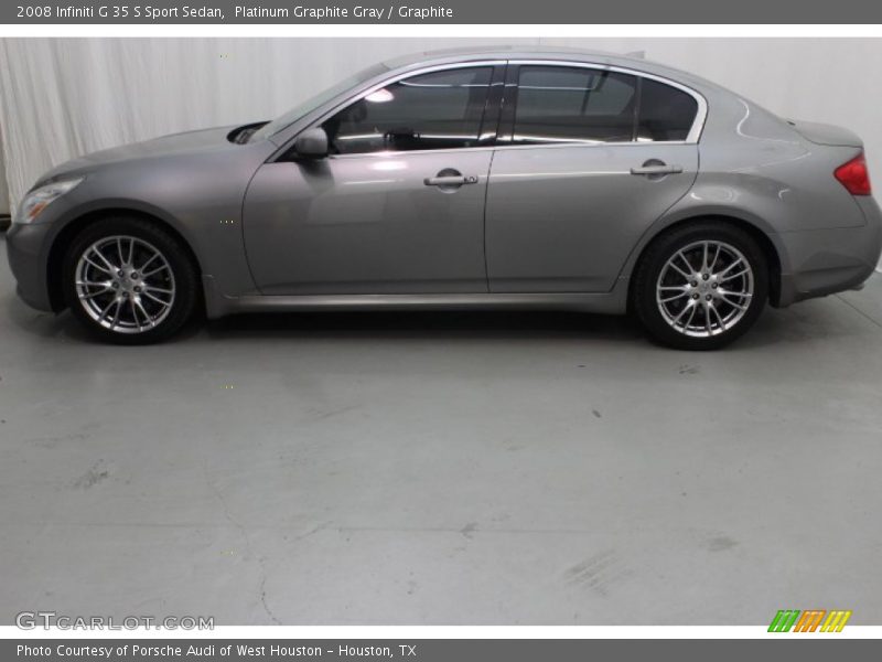 Platinum Graphite Gray / Graphite 2008 Infiniti G 35 S Sport Sedan