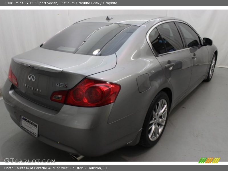 Platinum Graphite Gray / Graphite 2008 Infiniti G 35 S Sport Sedan