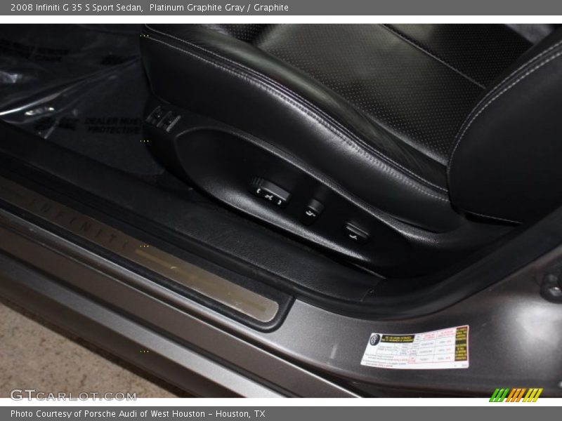 Platinum Graphite Gray / Graphite 2008 Infiniti G 35 S Sport Sedan
