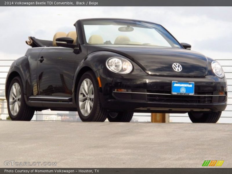 Black / Beige 2014 Volkswagen Beetle TDI Convertible