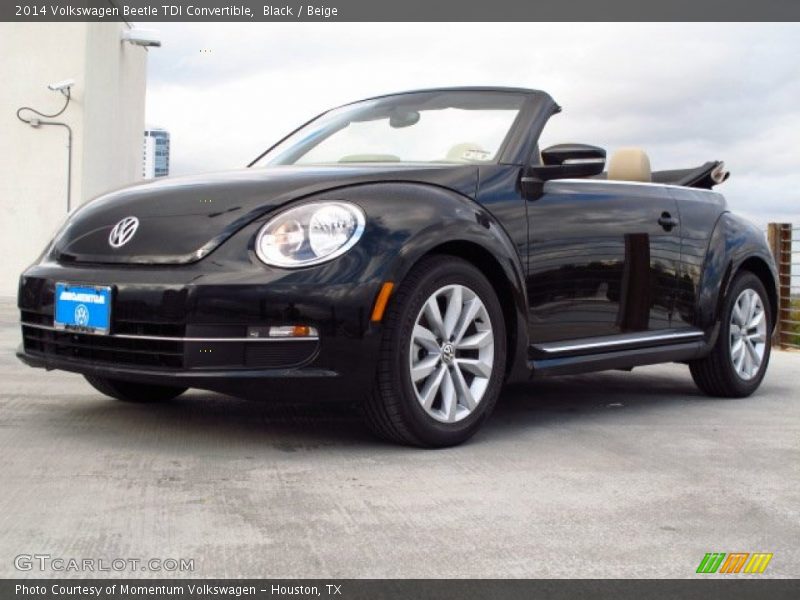 Black / Beige 2014 Volkswagen Beetle TDI Convertible