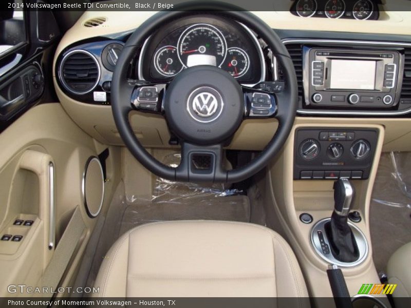 Black / Beige 2014 Volkswagen Beetle TDI Convertible