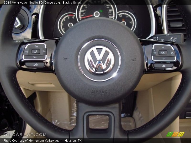 Black / Beige 2014 Volkswagen Beetle TDI Convertible