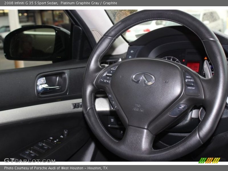 Platinum Graphite Gray / Graphite 2008 Infiniti G 35 S Sport Sedan