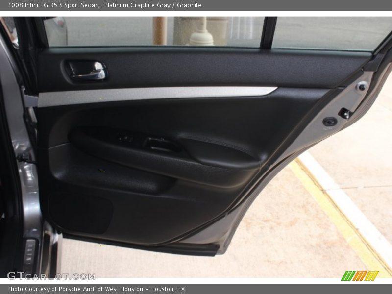 Platinum Graphite Gray / Graphite 2008 Infiniti G 35 S Sport Sedan