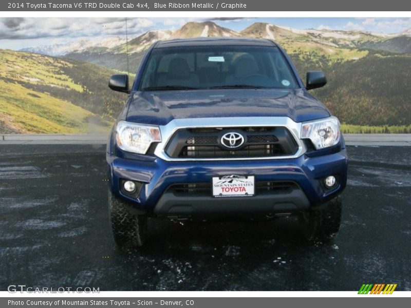Blue Ribbon Metallic / Graphite 2014 Toyota Tacoma V6 TRD Double Cab 4x4