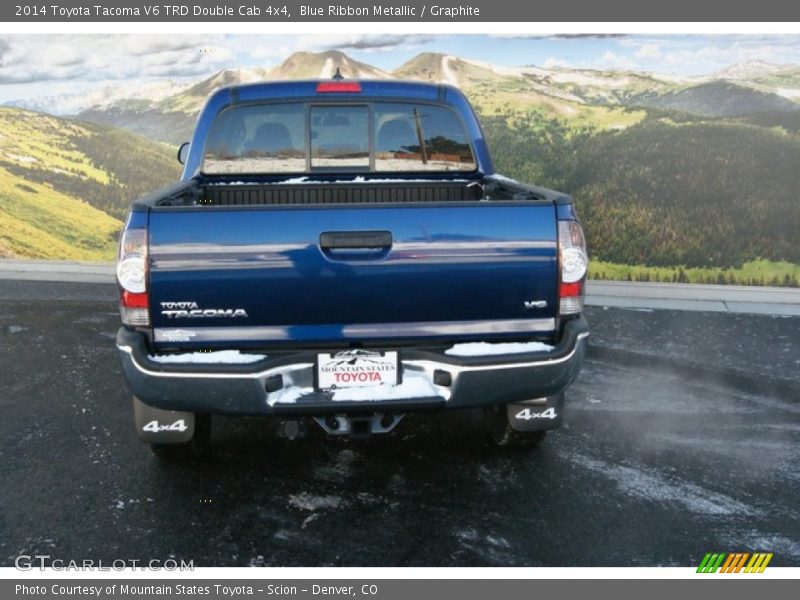 Blue Ribbon Metallic / Graphite 2014 Toyota Tacoma V6 TRD Double Cab 4x4
