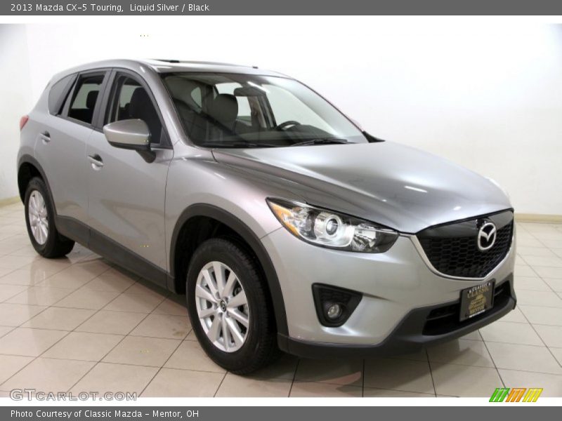 Liquid Silver / Black 2013 Mazda CX-5 Touring