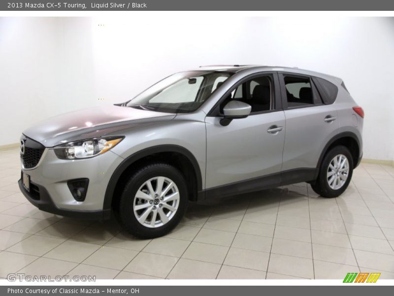 Liquid Silver / Black 2013 Mazda CX-5 Touring