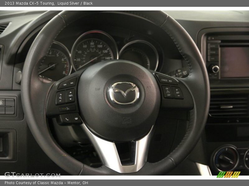 Liquid Silver / Black 2013 Mazda CX-5 Touring