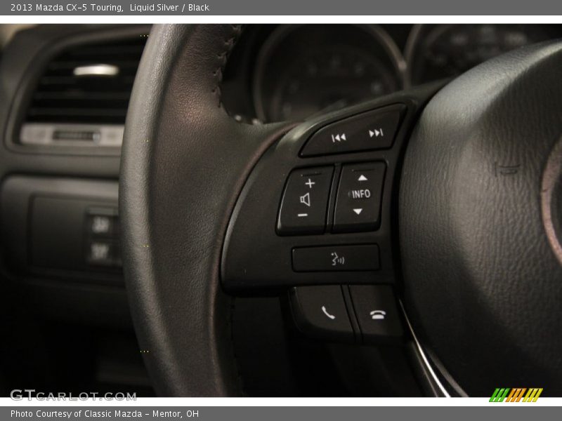 Liquid Silver / Black 2013 Mazda CX-5 Touring