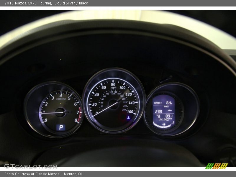 Liquid Silver / Black 2013 Mazda CX-5 Touring