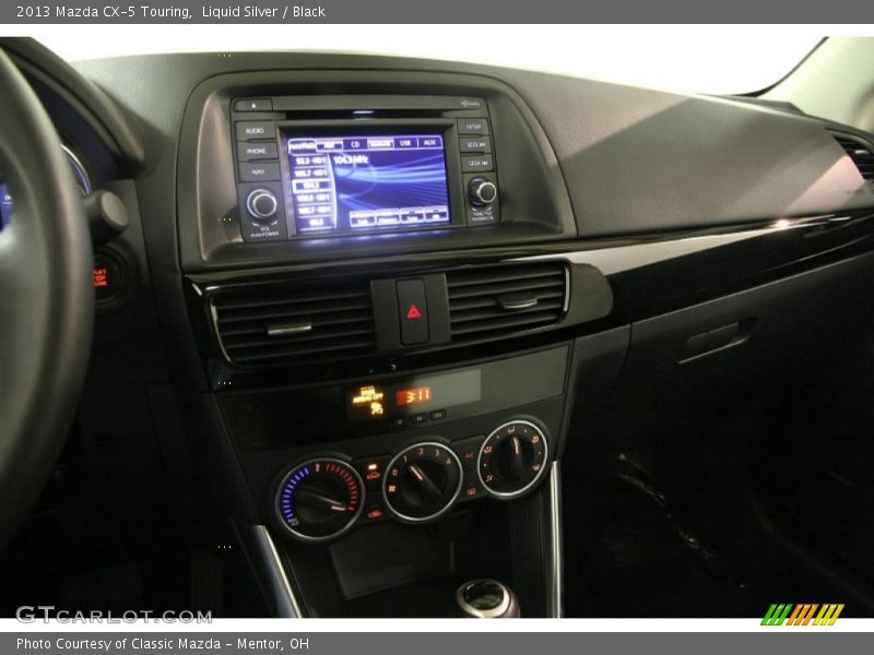 Liquid Silver / Black 2013 Mazda CX-5 Touring